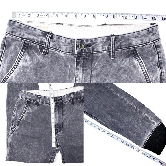 Levi Strauss & Co. Black Acid Stonewash Lounge Jogger Jeans Pants - Picture 2 of 8